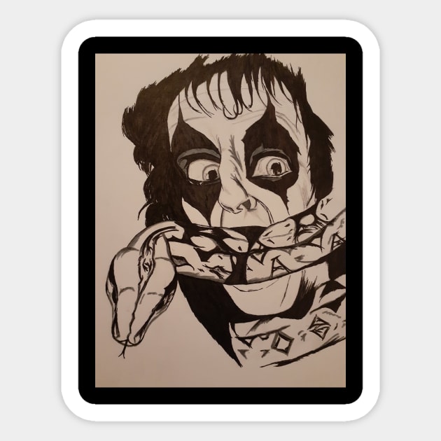 Alice cooper Sticker by roxydemon